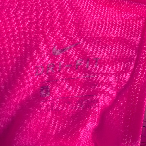 Nike hot pink standard fit DRIFIT tank singlet size small. NWOT - Picture 6 of 7